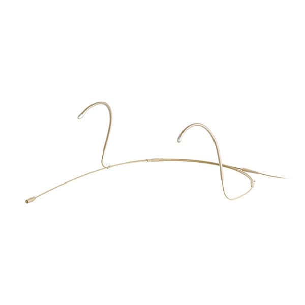 Neckband microphone, omnidirectional, beige, fixed connection cable 1.6 m, 3-pin, SE plug