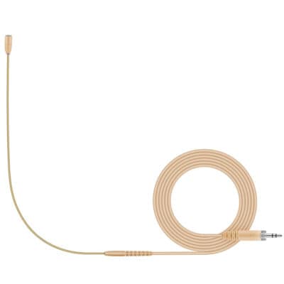 Replacement boom mic and cable for HSP Essential Omni, 3.5mm connector, beige. Neckband sold separately