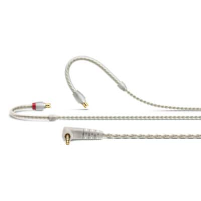 Twisted eplacement cable for IE 400/500 Pro. 1,3m length with 3,5mm jack connector, clear