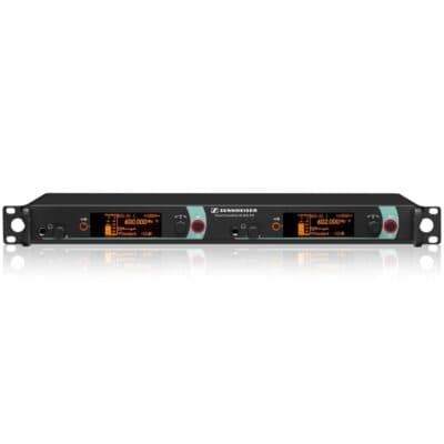 2-channel stereo transmitter, HDX, Ethernet (WSM), 19"/1HE, 100-240 VAC, includes rod antenna, 626-698 MHz