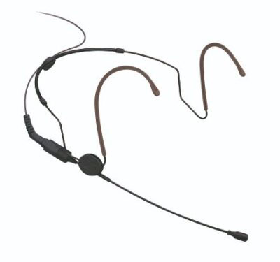 Neckband microphone, omnidirectional, MKE platinum, connection cable, 1.6m, 3.5mm EW jack, anthracite