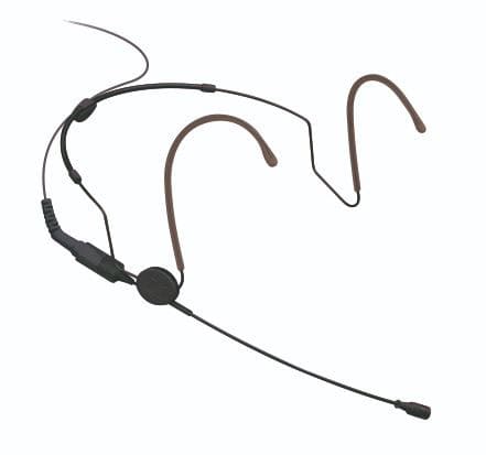 Neckband microphone, omnidirectional, MKE platinum, connection cable, 1.6m, 3.5mm EW jack, anthracite