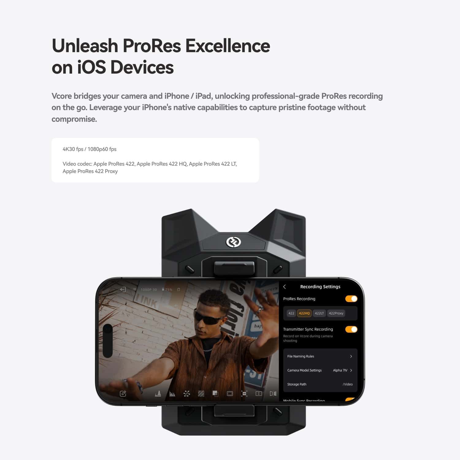 Vcore Wireless Video Transmitter for Smartphones